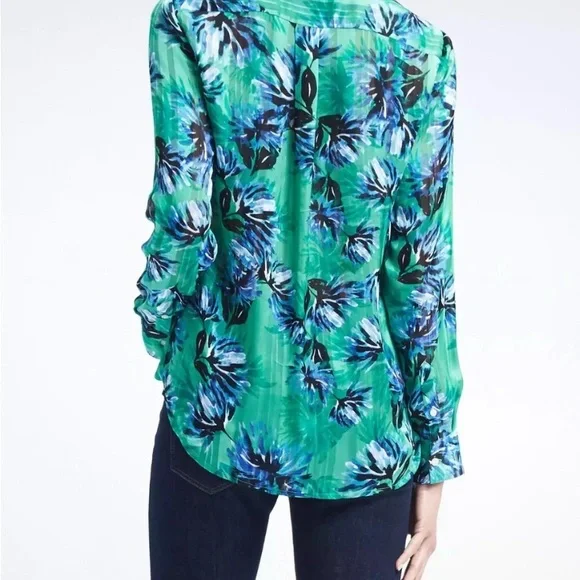 BANANA REPUBLIC DILLON BLOUSE-SIZE PETITE SMALL - Picture 2 of 4